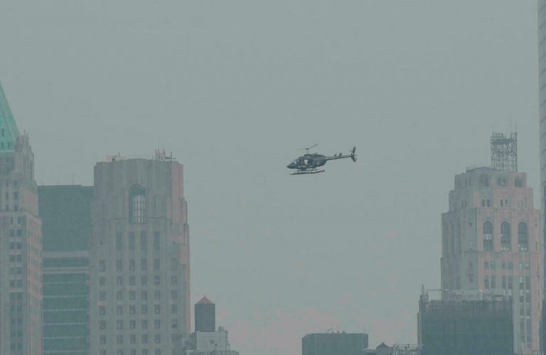 New York pollution alert amid smoke from wildfires in west ...